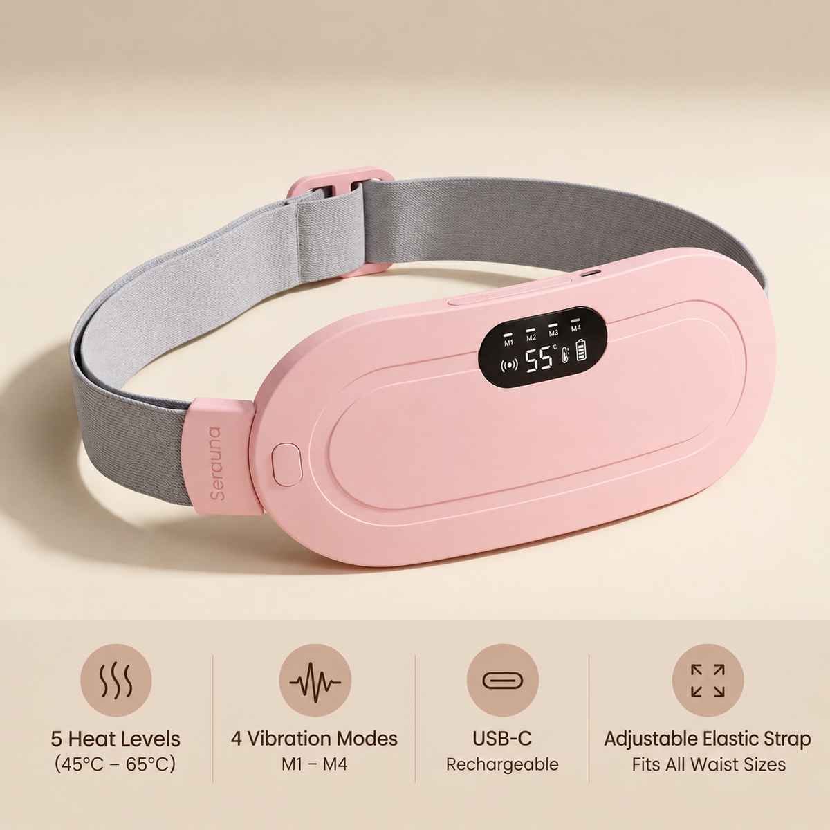 Serauna™ Heat & Massage Pad
